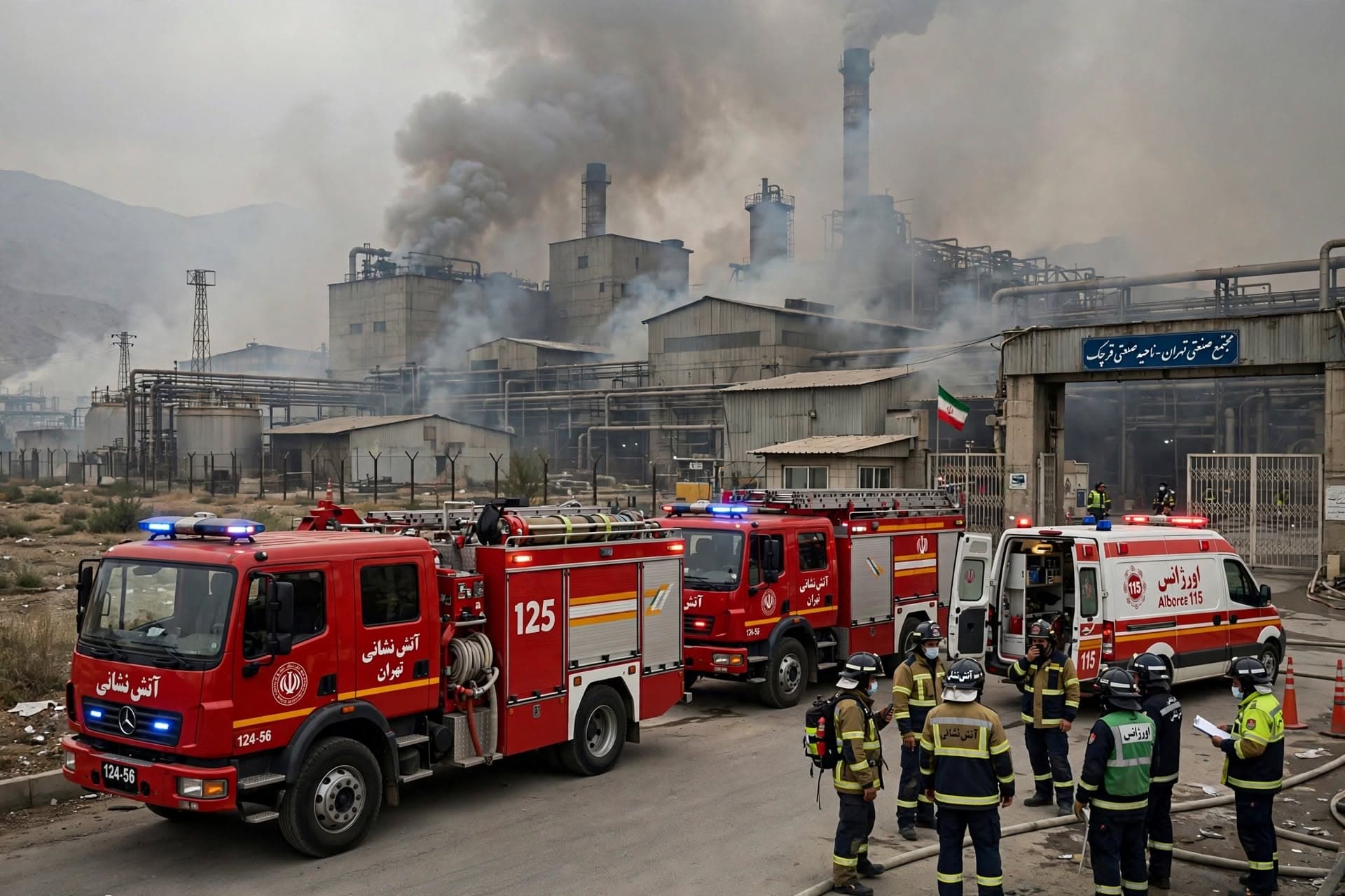 Tehran Industrial Emergency: Manufacturing Factory Fire Leaves Five Workers Hospitalized With Severe Burns