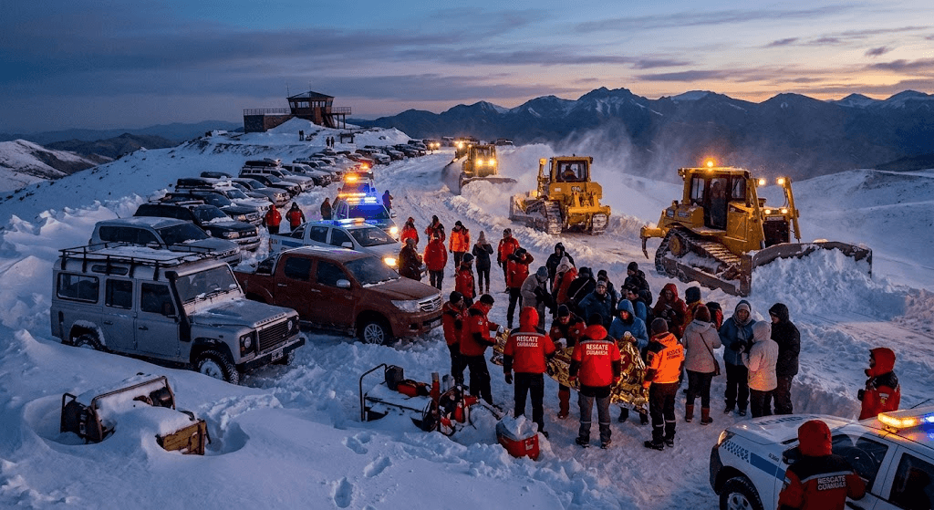 High-Altitude Emergency: Over 100 Tourists Trapped by Fierce Snowstorm Near Argentina’s Balcón del Pissis