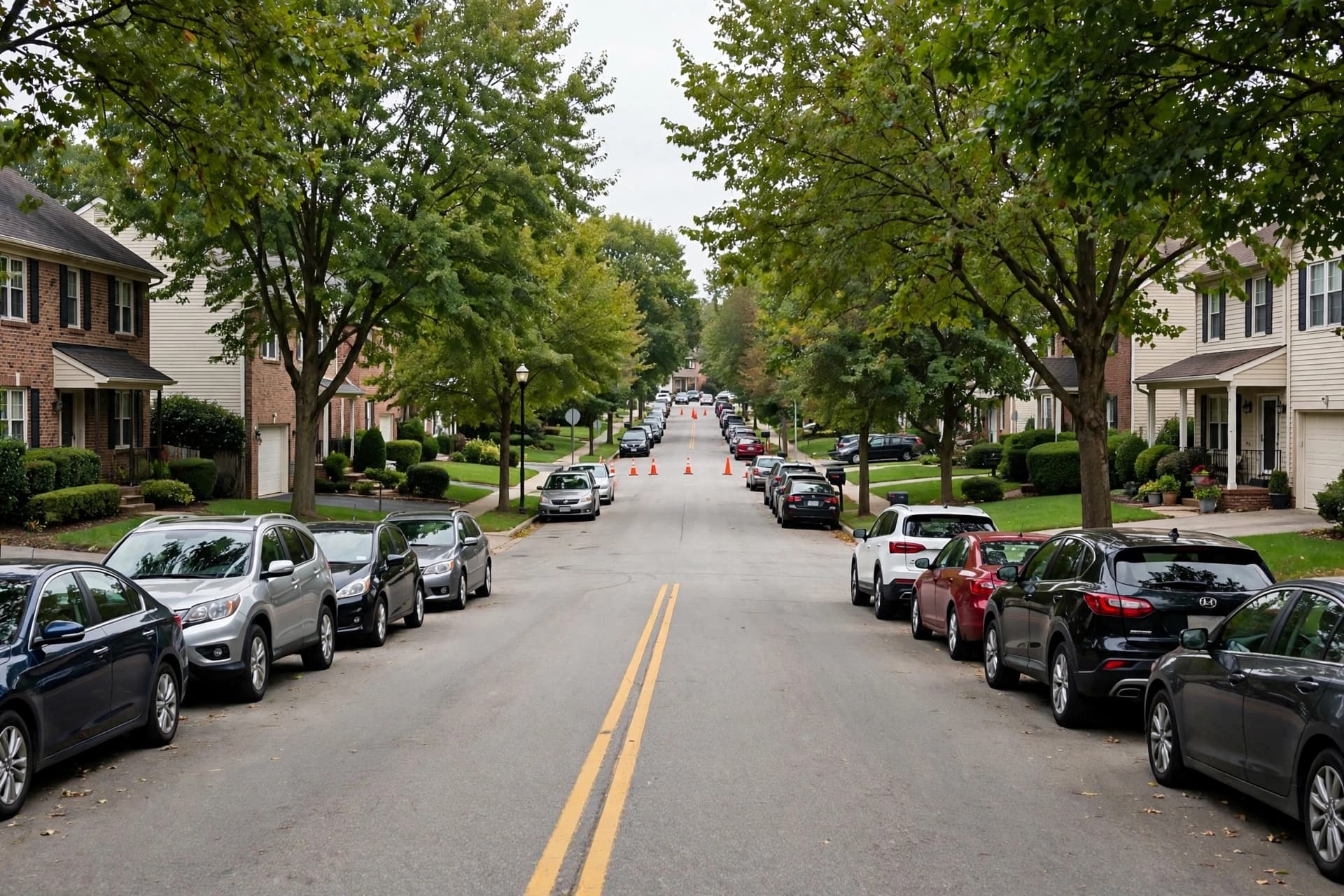 What does a quiet street owe a detour?