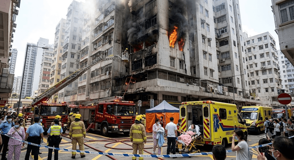 Fatal Blaze: Woman Perishes, 3 Injured in Devastating Hong Kong Apartment Fire