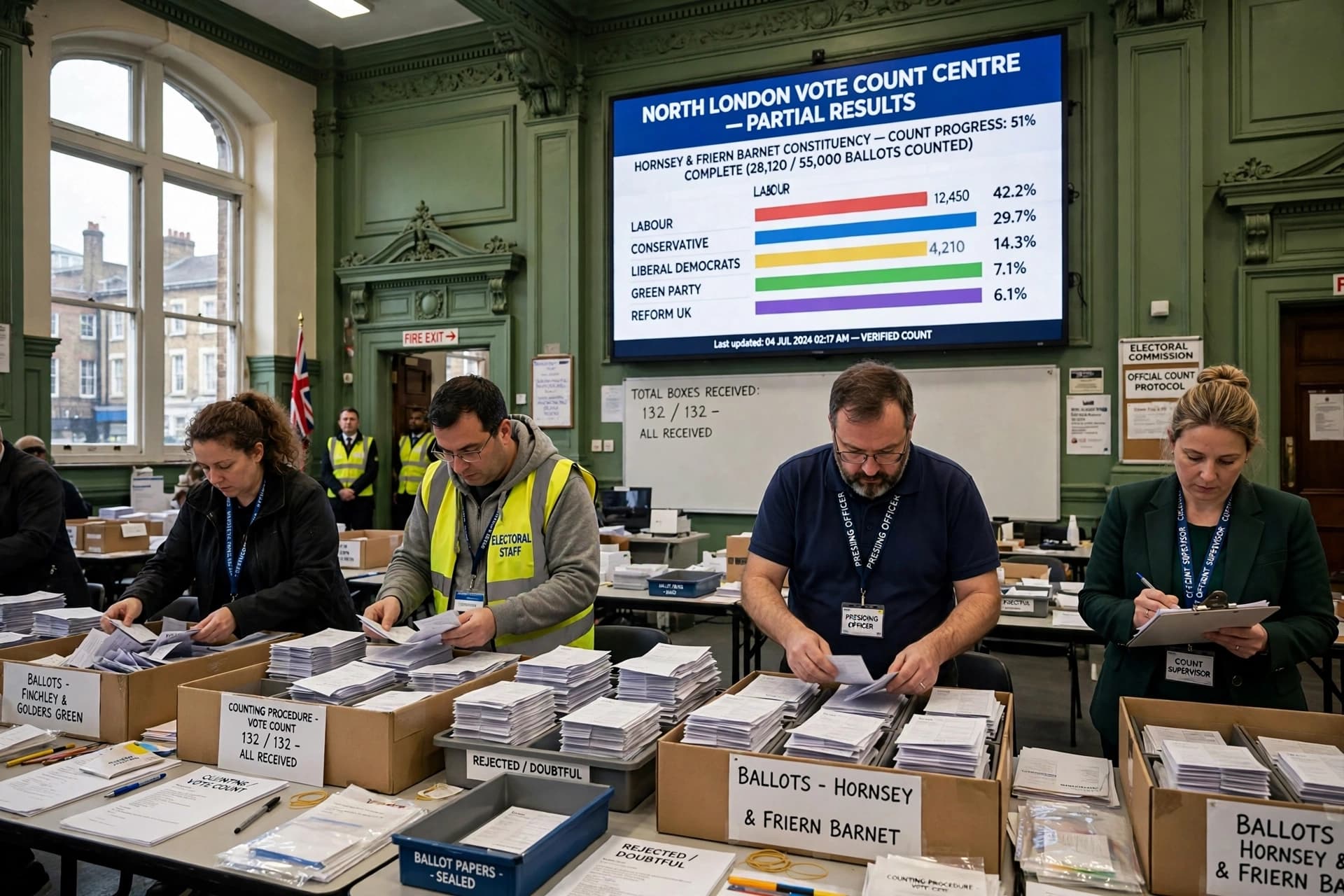 Counting Underway in Holborn and St Pancras By-Election