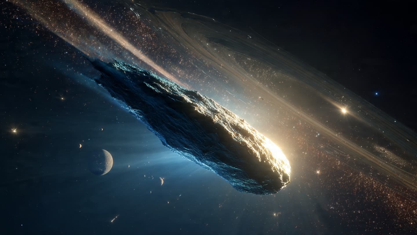 An Ancient Traveler Crosses the Solar System Bearing Cosmic Memories