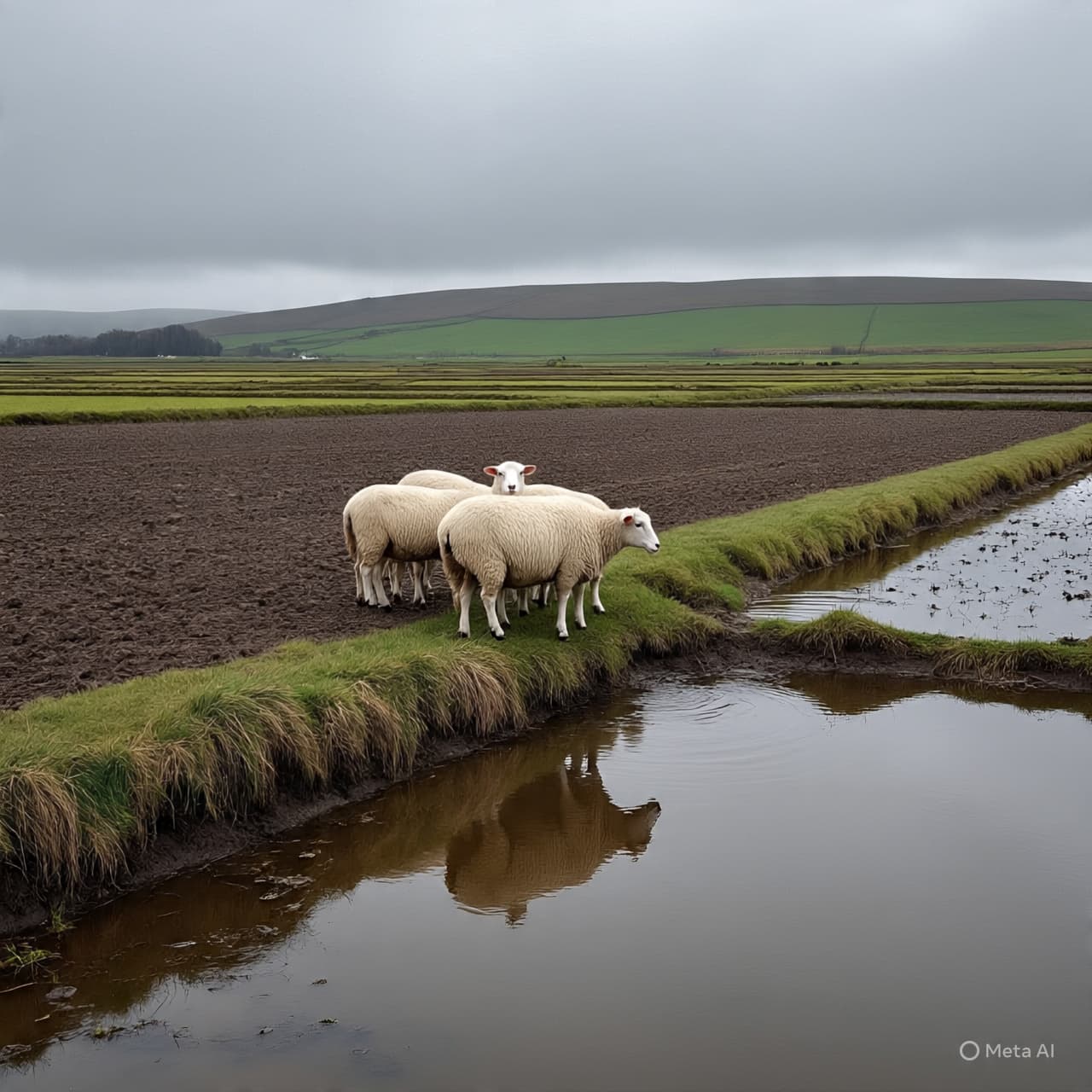 Between Water and Wool: A Farmer’s Steady Hand in Rising Floods
