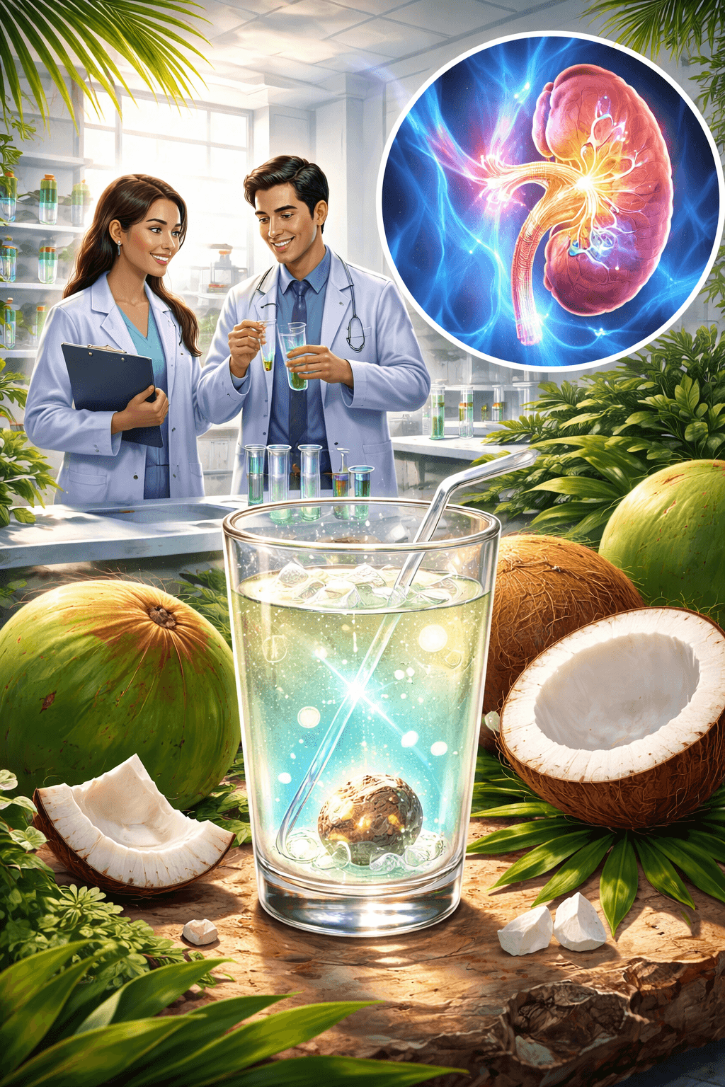 Filipino Researchers Find Coconut Water Enzymes Can Naturally Dissolve Kidney Stones