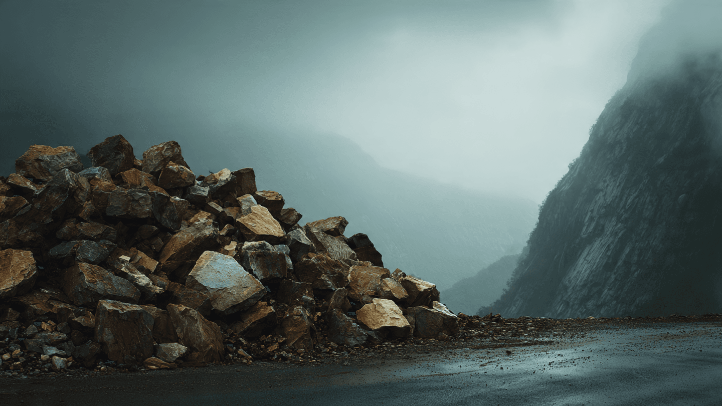 . When the High Slopes Meet the Road: A Solitary Watch Over Broken Asphalt