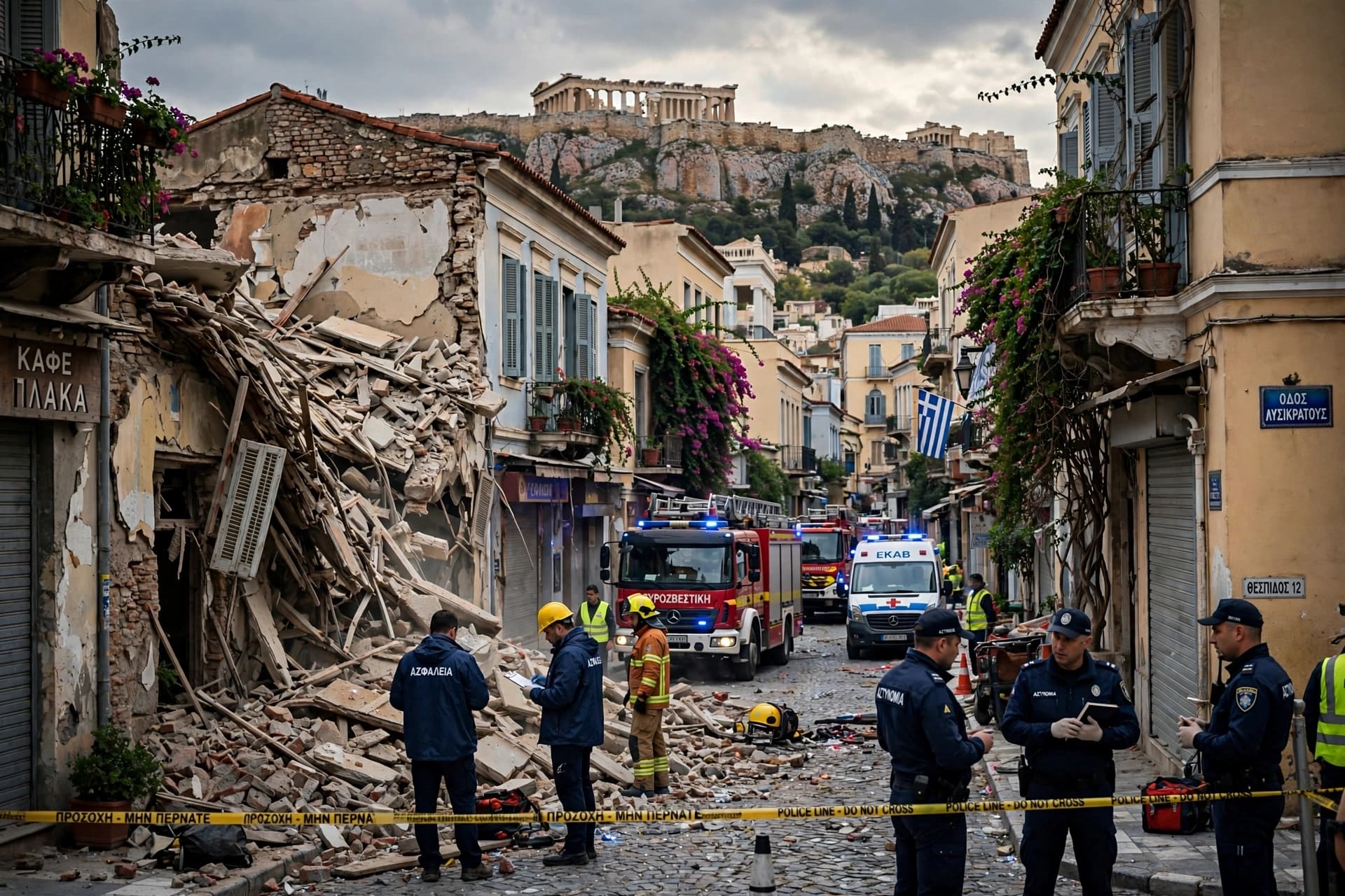 In Athens, Four American Travelers Became Part of a Tragedy Still Under Investigation.