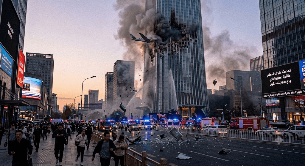 Tragedy in the Capital: Small Aircraft Crashes Into Beijing's Iconic China Zun Tower