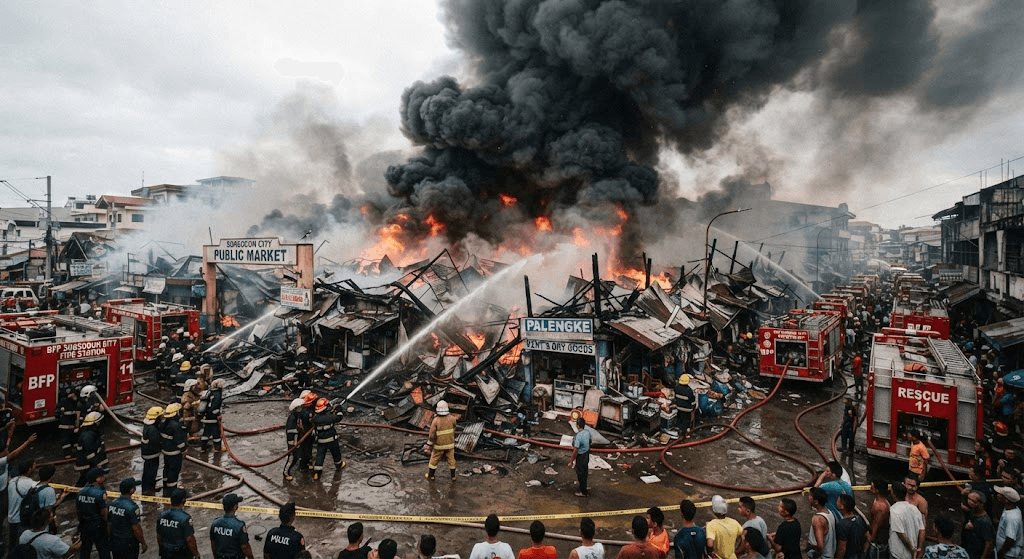 Tragedy in Sorsogon: 5 Dead as Massive Blaze Engulfs City Public Market