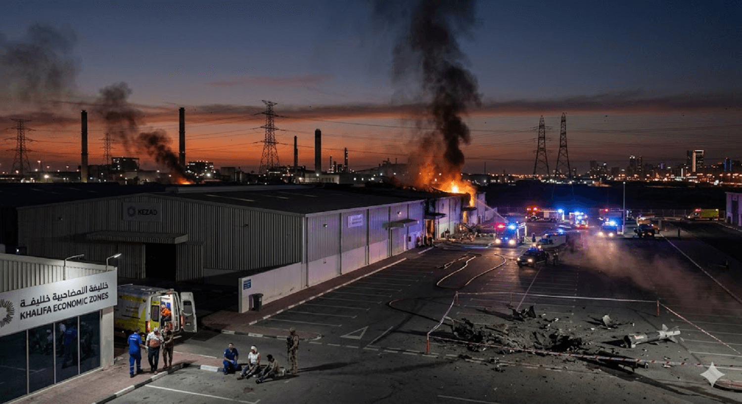 Abu Dhabi Industrial Hub Under Fire: Casualties Reported Following Missile Interception