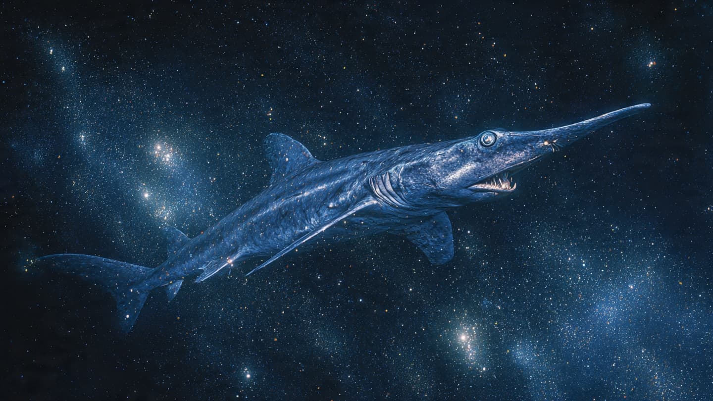 From the Ocean's Darkness, the Goblin Shark Finally Appears