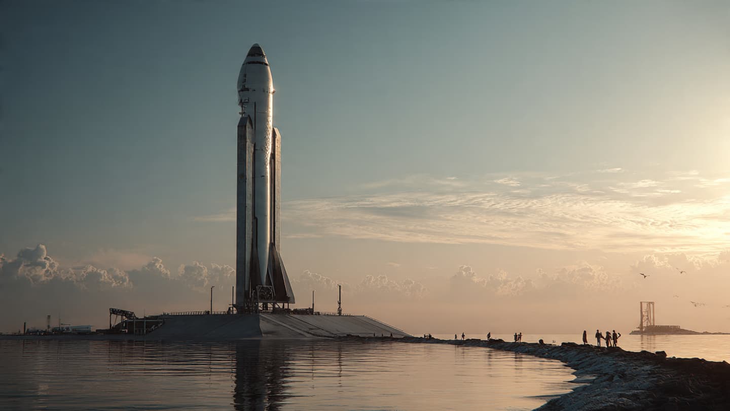 Another Tower of Steel Rose Quietly Toward the Edge of Space