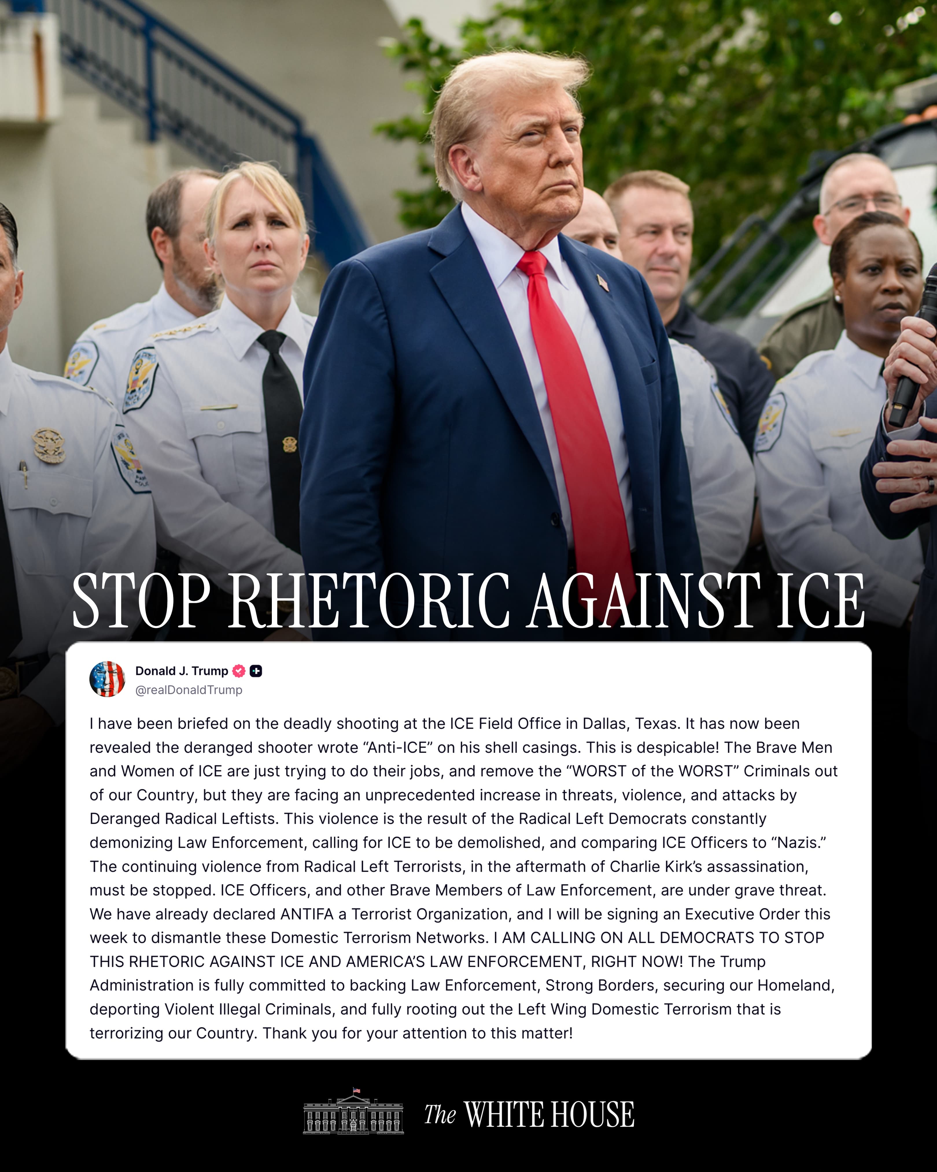 A Call to End Rhetoric Amidst Violence Against Immigration Officers