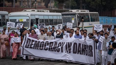 Thousands of protesters allegedly detained before reaching India’s capital