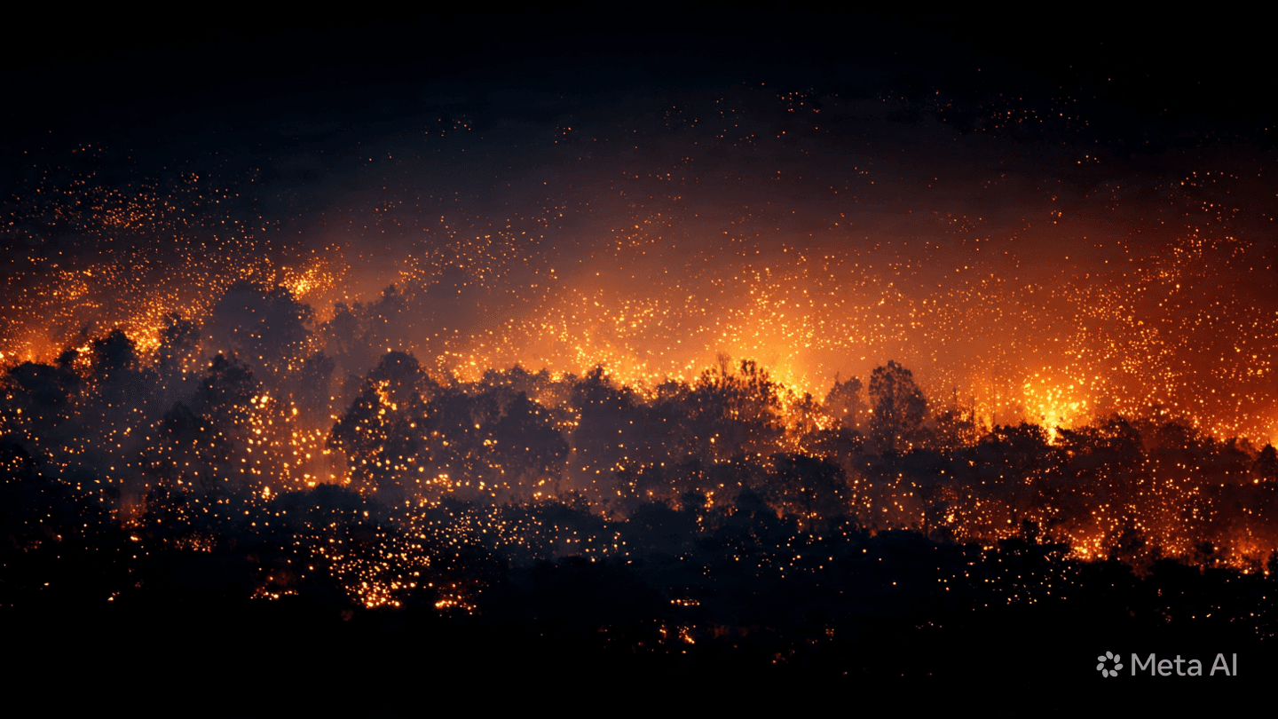 Nghe An Forest Fires: Firefighters Battle Blaze Through Night: Watching The Elements Consume The Wood