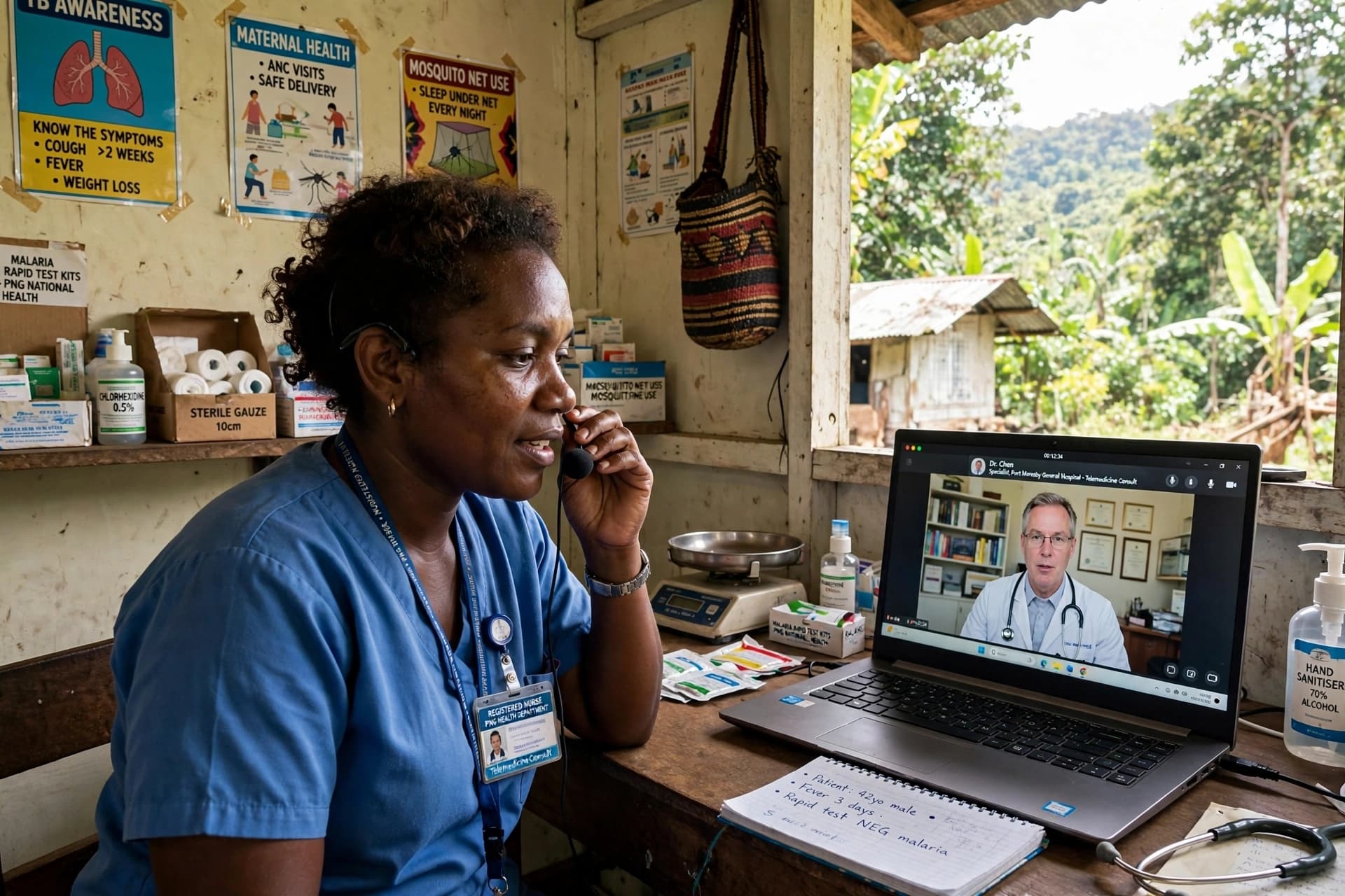 Across Mountains and Signals: Telemedicine Brings Specialist Knowledge Closer to Papua New Guinea’s Most Remote Communities