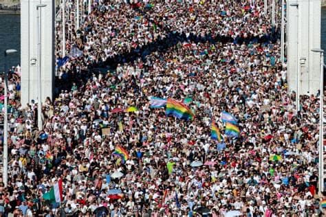 Tens of thousands march in the first Budapest Pride since Viktor Orbán was voted out