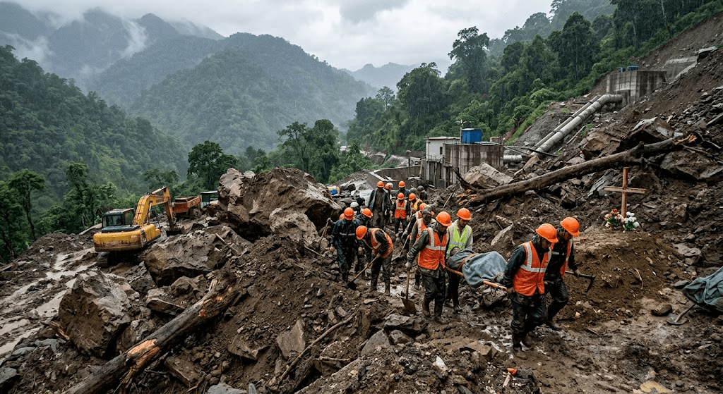 Tragedy at Hydro Project: Assam Worker Killed, Another Injured in Arunachal Landslide