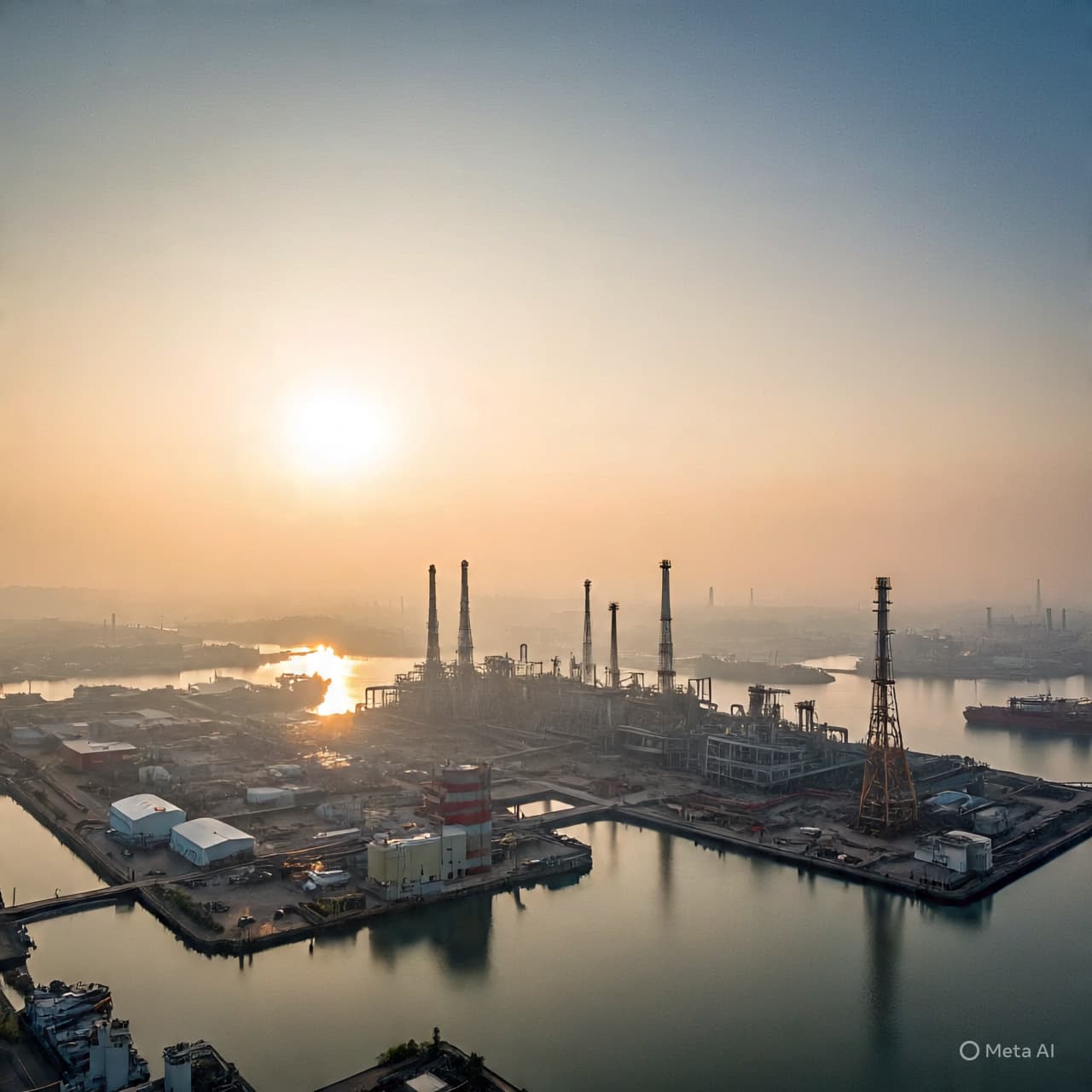 At the Edge of Sea and Smoke: A City Watches the Pulse of Industry Falter