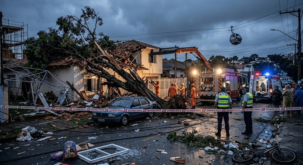 Deadly Gales: Powerful Wind Gusts Leave 5 Dead and Cripple Infrastructure Across Brazil