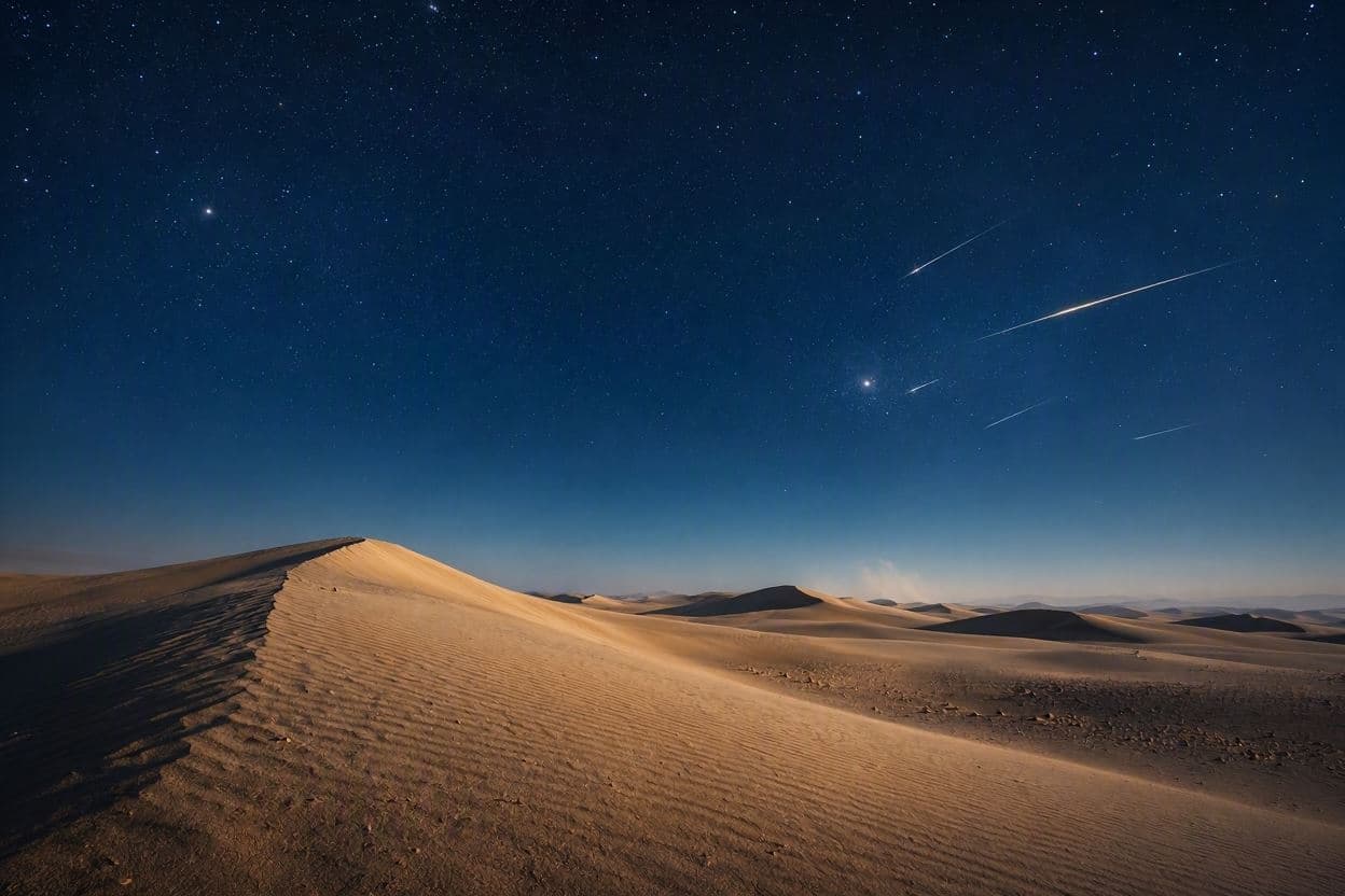 Celestial Dance: The Desert Stargazing