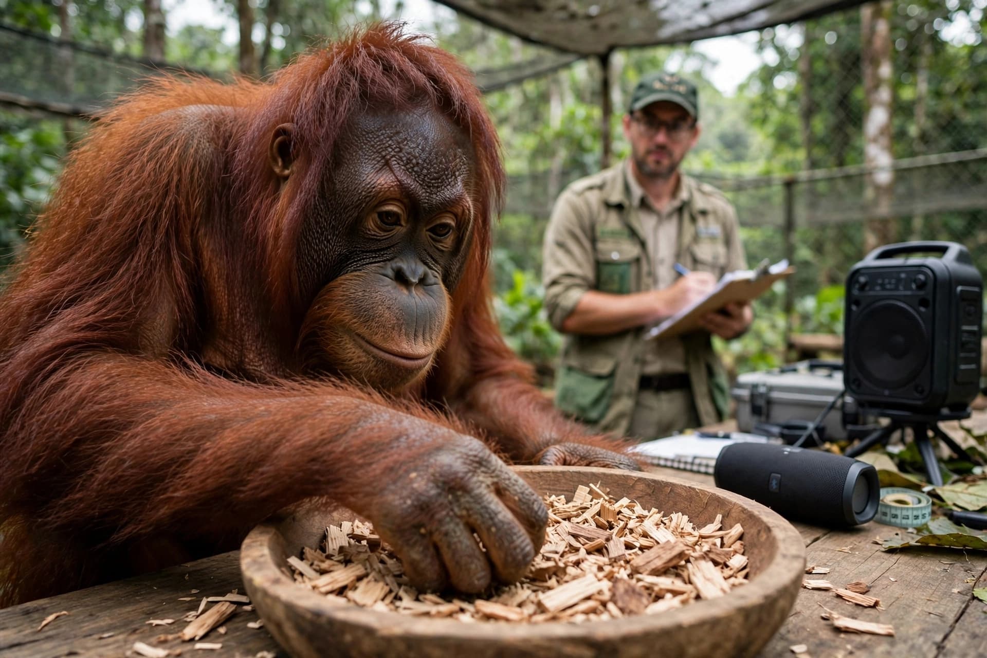 A positive mood made the treat taste better, even for an orangutan