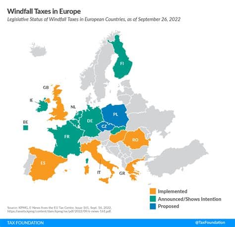 Six EU Countries Push for Windfall Tax on Oil Companies Amid Surging War Profits