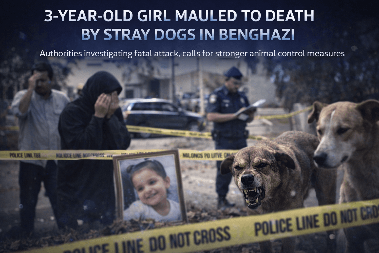 A 3-Year-Old Girl Mauled to Death by Stray Dogs 