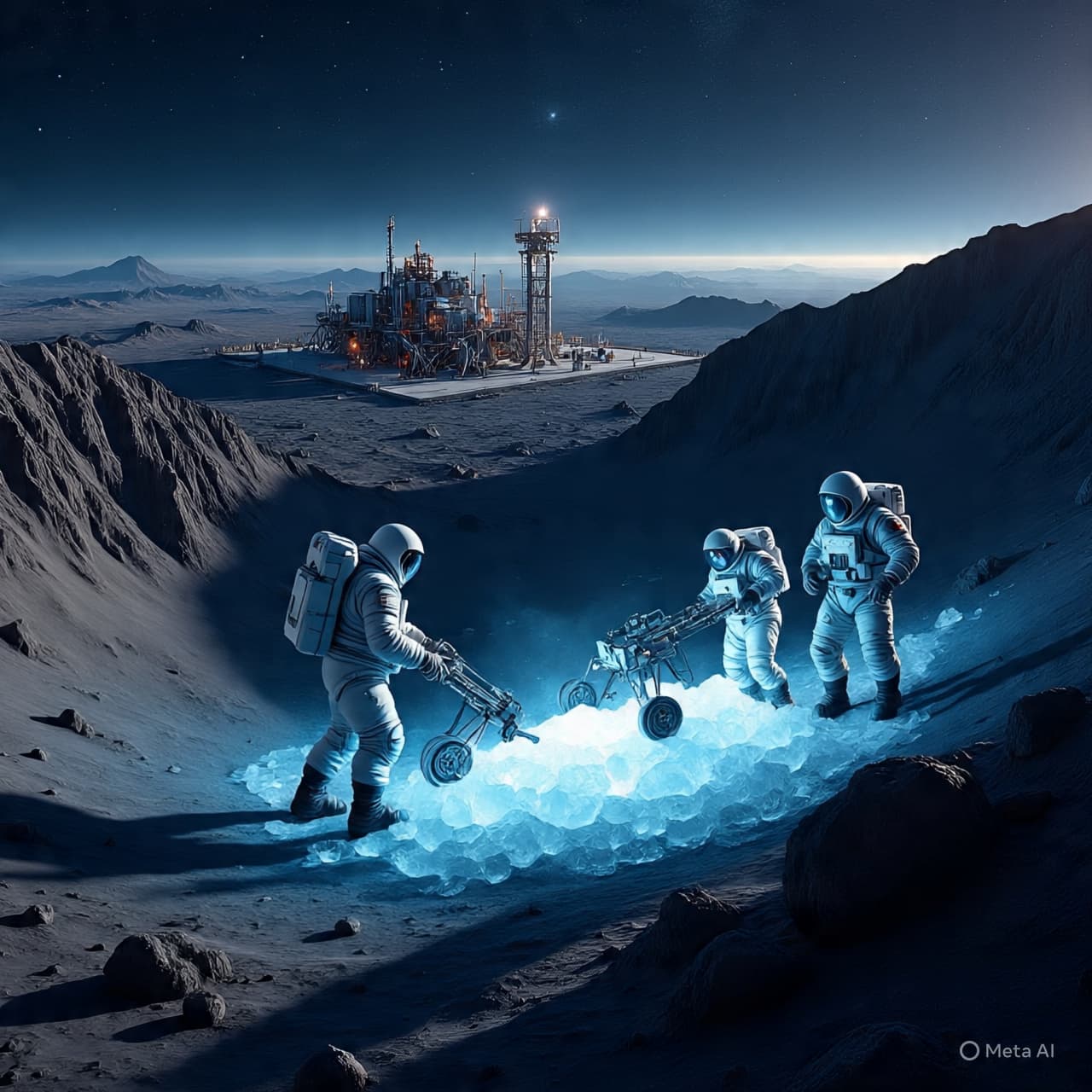 Beneath the Moon’s Frozen Shadows Lies Water, But Could It One Day Power Rockets Leaving for Mars?
