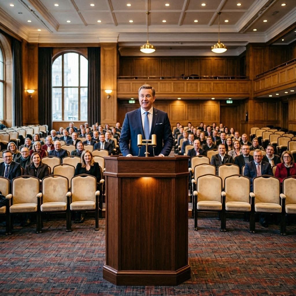 A Quiet Hall Becomes A Loud Moment In The World Of Politics