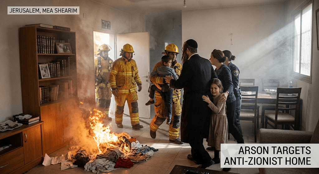 Terror in Mea Shearim: Arson Attack Targets Home of Jewish Anti-Zionist Activist and Family