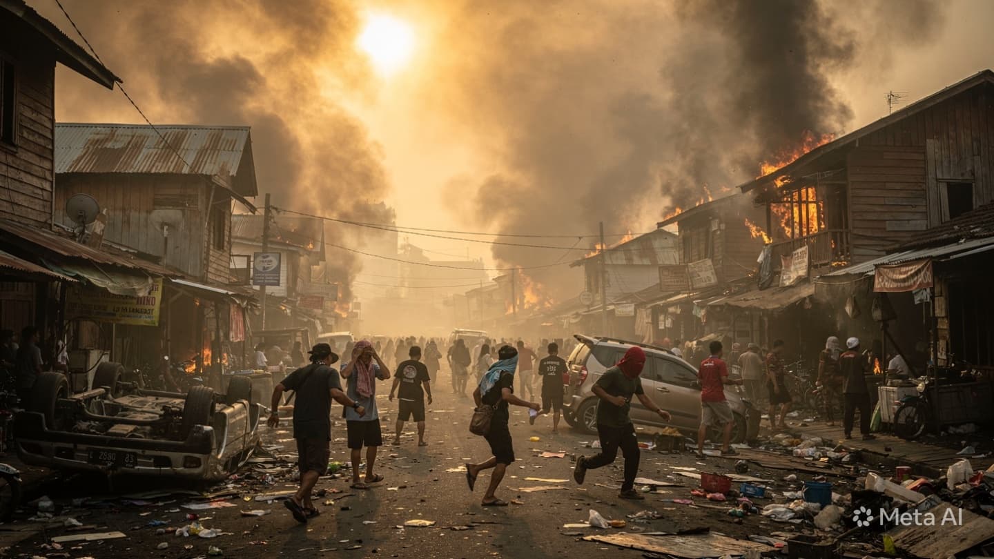 Fatal Fire in Central Jakarta: Elderly Resident Found Dead After Dense Settlement Blaze Today