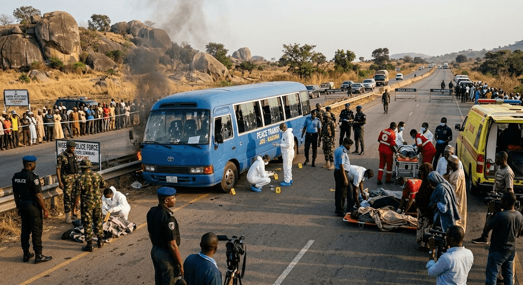 Highway Ambush: Gunmen Kill 7, Injure 2 in Deadly Attack on Commercial Bus in Plateau State