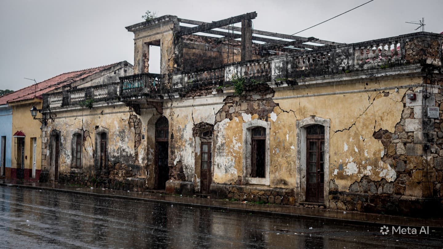 Beneath the Saturated Limestone Facades, A Quiet Inquiry Into Havana’s Collapsing Historic Structures