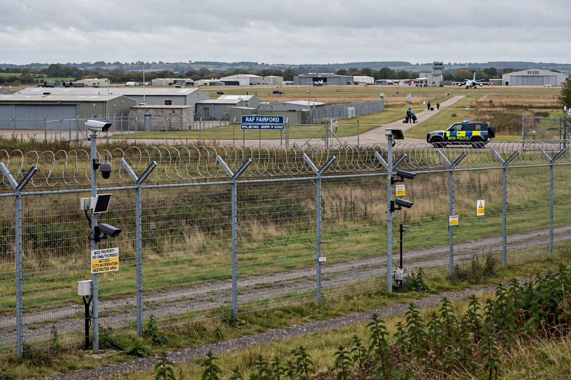 Two Latvians Arrested After Breaching RAF Fairford Perimeter