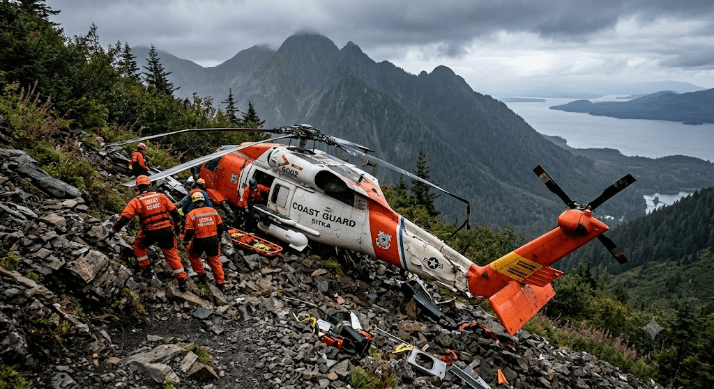 Survival in Sitka: Inside the US Coast Guard MH-60 Jayhawk Crash Near Harbor Mountain