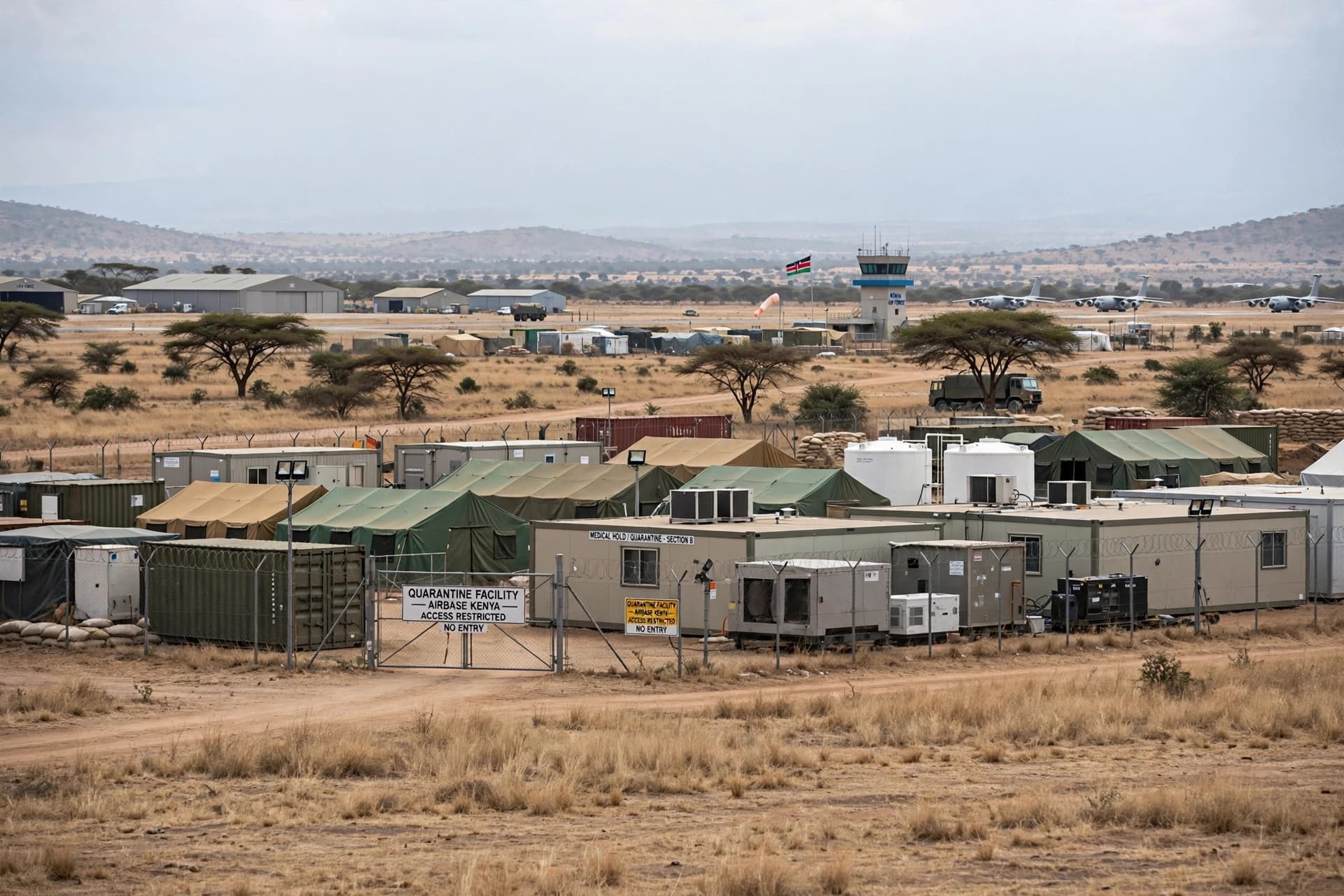 Kenya's first Ebola cluster arrives amid American retreat.