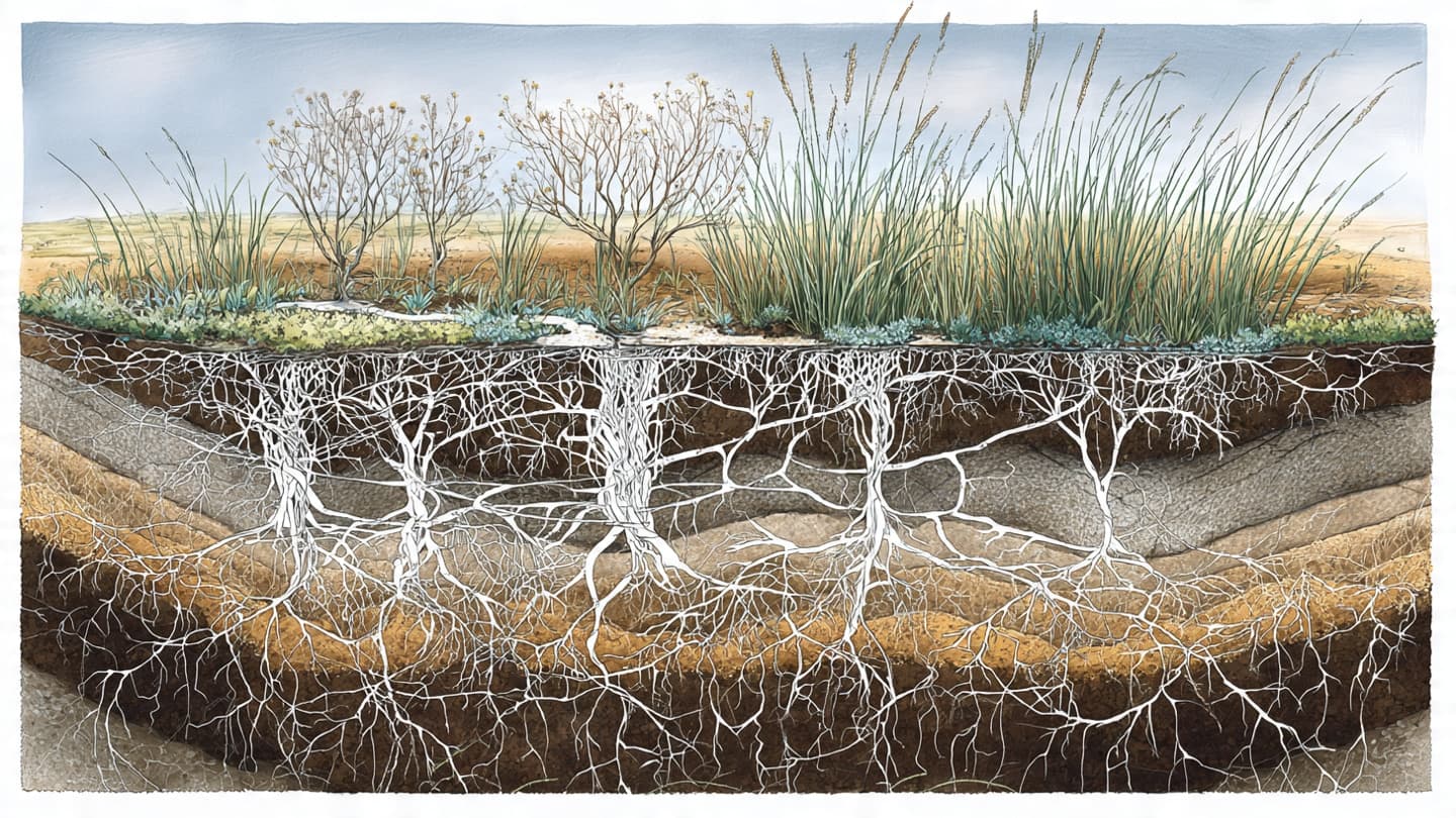 Beneath Quiet Grasslands, An Invisible World May Hold Earth's Balance