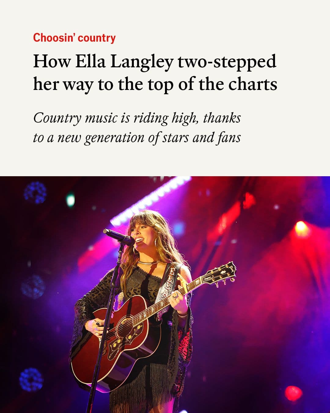 ELLA LANGLEY'S RISE HIGHLIGHTS COUNTRY MUSIC'S GROWING APPEAL AMONG GEN Z LISTENERS