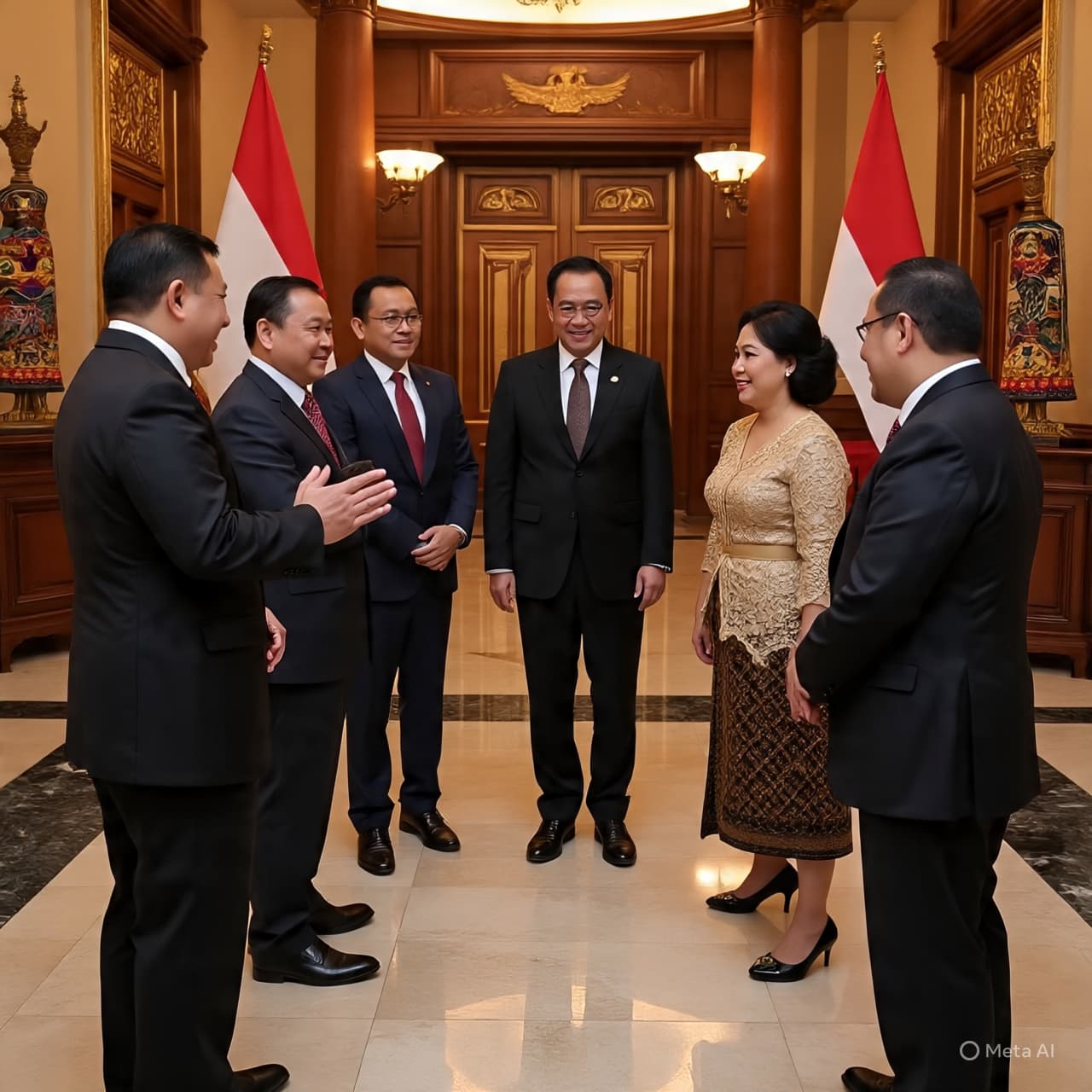 Bridges of Courtesy: A Handshake Amid Reflection in Jakarta’s Ministry Halls