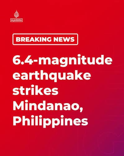 Earthquake of Magnitude 6.4 Strikes Mindanao, Philippines, GFZ Says
