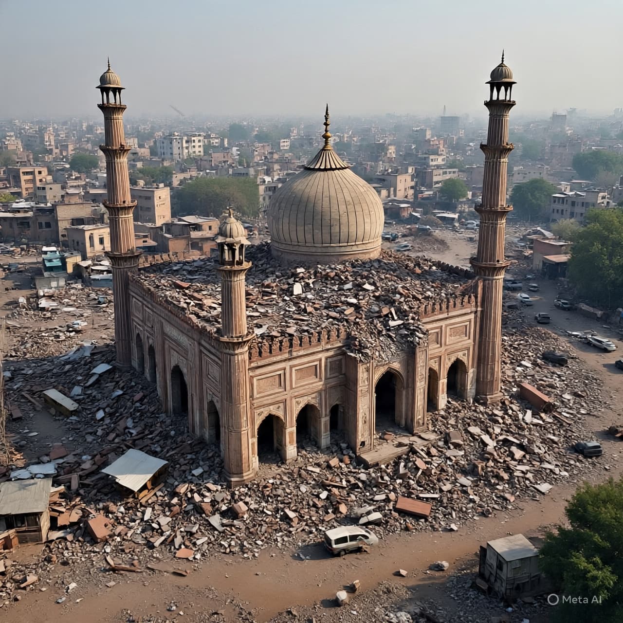 The Blue Mosque Still Stands, But the City Around It is in Pieces