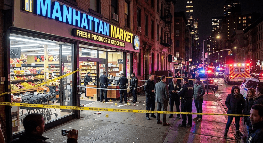 Chaos in Manhattan: Man Stabbed Inside Busy Grocery Store