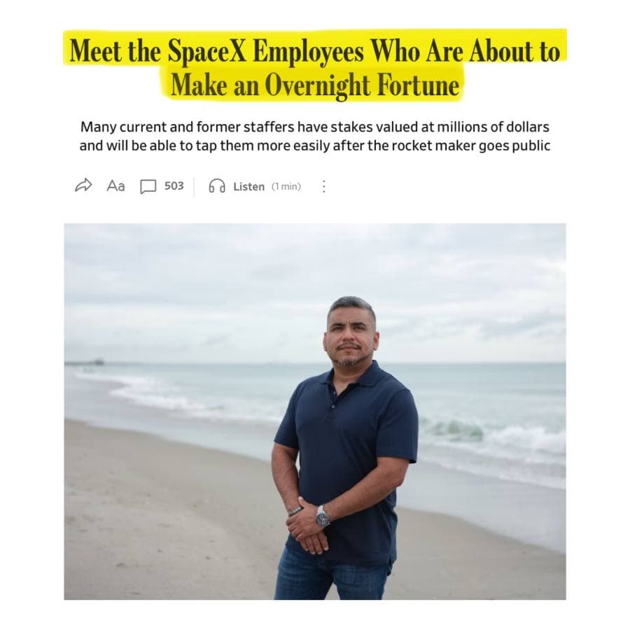 Social Media Claims of SpaceX IPO and Thousands of New Millionaires Drive Major Online Discussion