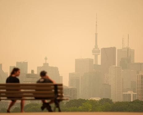 Canada issues air quality warnings over US wildfire smoke after Trump tariff threat | Wildfires