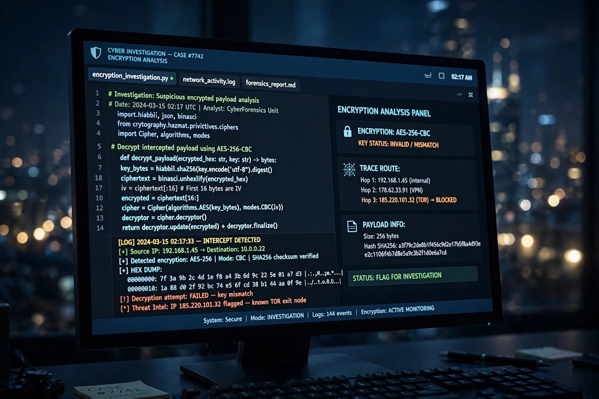 From Online to Offline: Stopping a Radicalized Plot