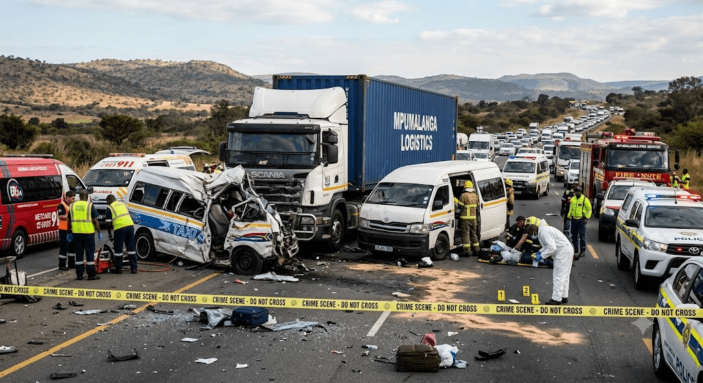 Carnage on the N4: Seven Dead After Two Minibus Taxis and Truck Collide Near Ngodwana