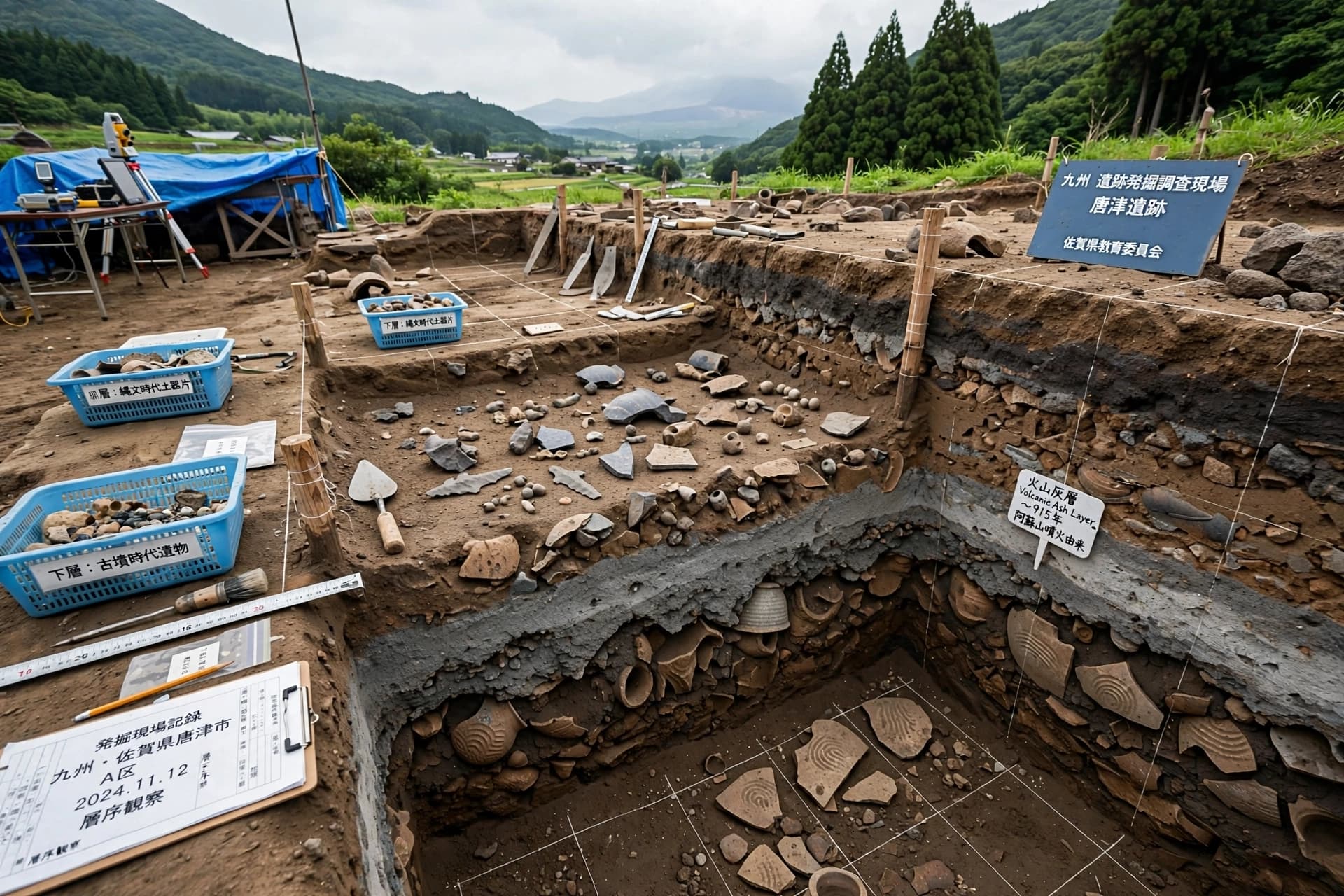 Japan's 7,300-Year-Old Eruption Did Not Erase Its People; It Rearranged Them