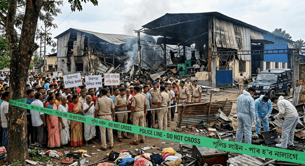 Factory Owner Among Five Arrested After Fatal Explosion Kills Four in Assam's Cachar