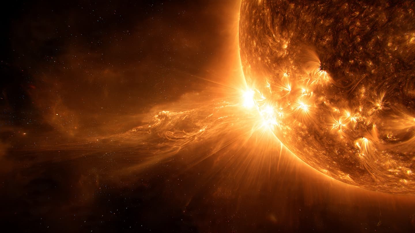 The Sun's Quiet Light Sometimes Carries Powerful Storms