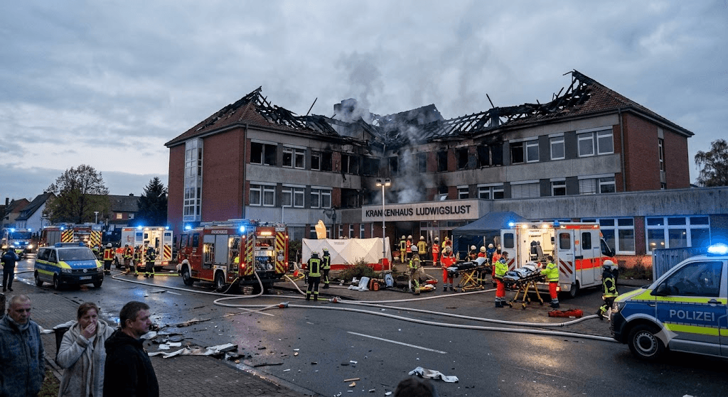 Tragedy in Germany: At Least 2 Dead, 34 Wounded in Devastating Hospital Inferno